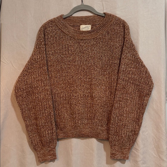 Universal Thread Sweaters - Universal Thread Brown Knit Pullover